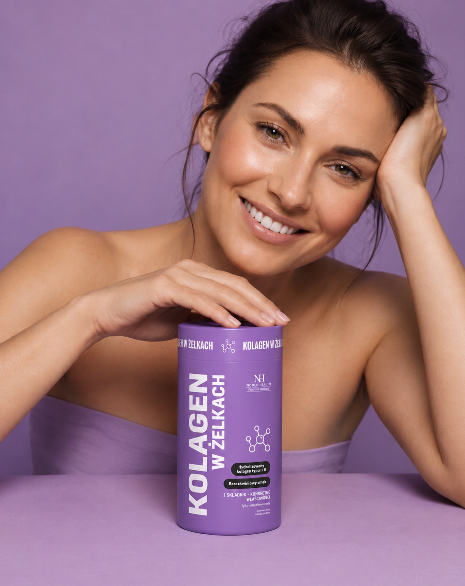 Collagen in jellies - hydrolyzed collagen type I and II