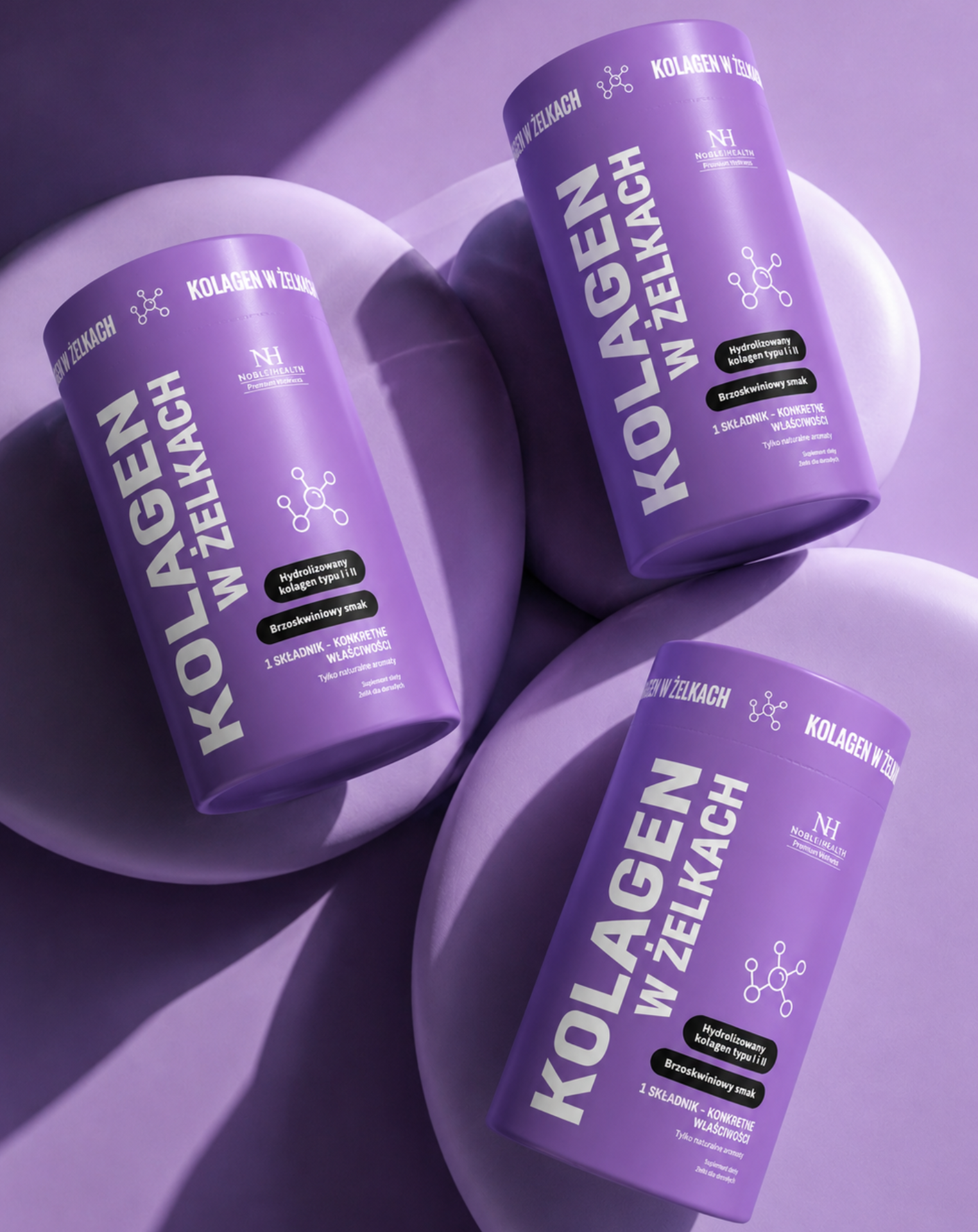 Collagen in jellies - hydrolyzed collagen type I and II