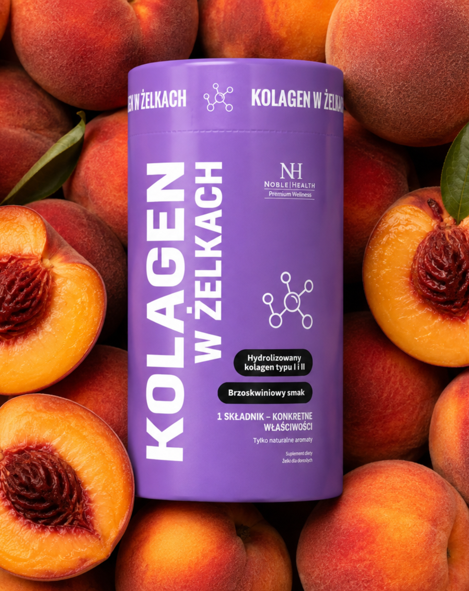 Collagen in jellies - hydrolyzed collagen type I and II